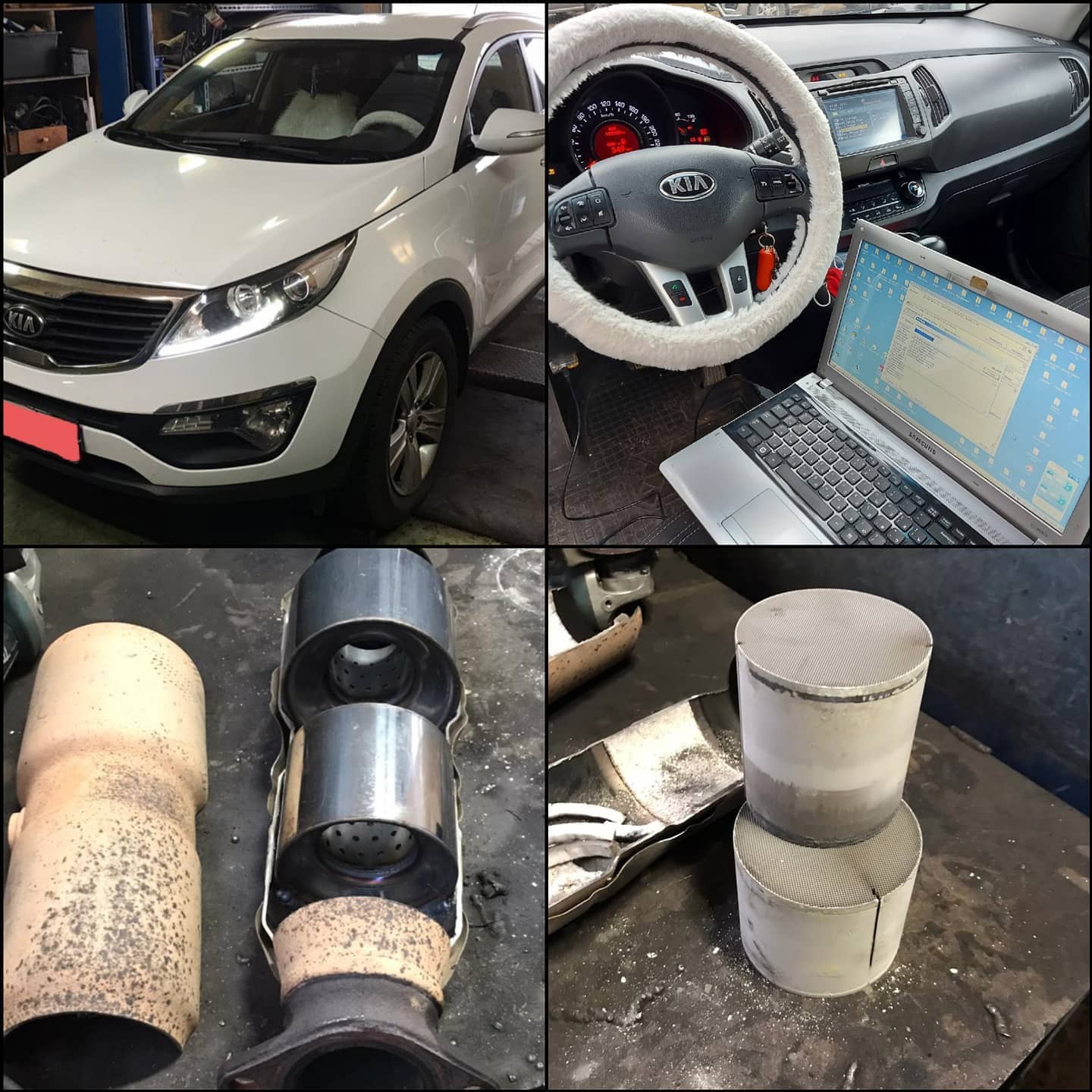 Удалили катализатор на Kia Sportage в Казани